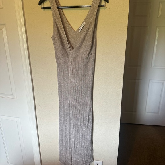 Zara Shimmering Silver Knit Top - Picture 6 of 8